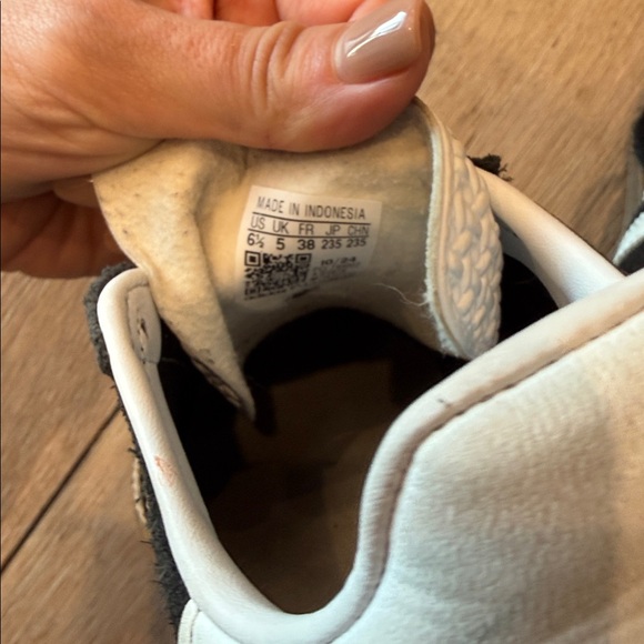 Adidas Black and White Gazelle Sneakers - Picture 6 of 8